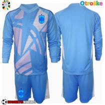 Otroške Nogometnih dresov Španija Vratar Domači EP 2024 Dolgi rokavi (+ hlače)